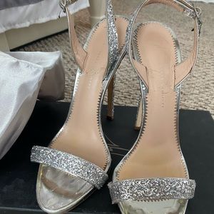 Giuseppe Zanotti silver heels